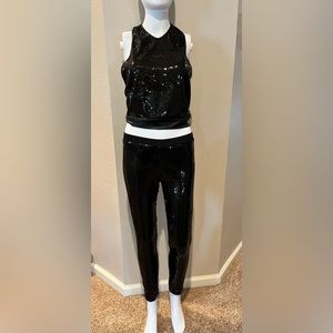 Sequins top and sequins leggings - dance or gymnastics